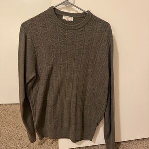 Vintage Dockers Men's Charcoal Crewneck Sweater